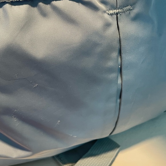 Adidas Light Blue Backpack laptop Unisex 3 stripes - Picture 8 of 16